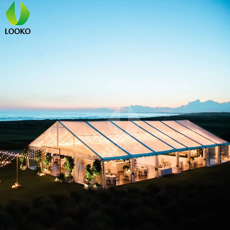 Алюминиевый белый Атриум оранжерейские палатки для мероприятий 100 людей