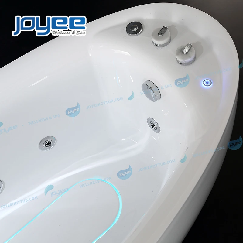 JOYEE single 1 person spa acrylic spa bathtubs & whirlpools function whirlpool bathtub with high quality faucet valve fitting