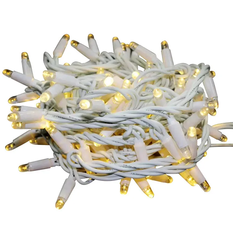 5m 10m 20m Led Fairy String Garland Light Outdoor Waterproof Christmas Decoration Rubber Wire Garland Lamp