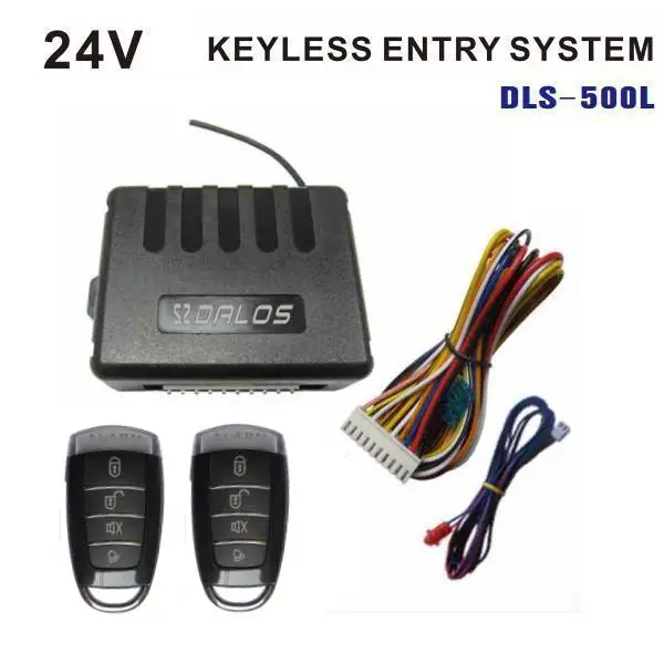 24v truck keyless entry system with remote central door lock and unlock car alarm