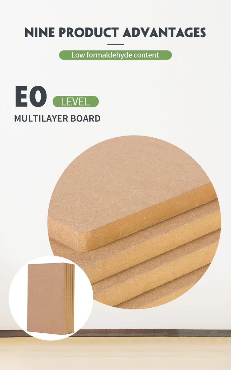 wood veneered faced melamine mdf board