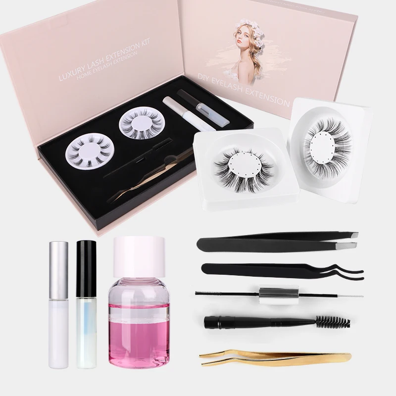 Wholesale 0.1mm Thin Band Lash Clusters Private Label Knot Free Individual Cluster Lashes Extension Custom Segmented Eyelash Box