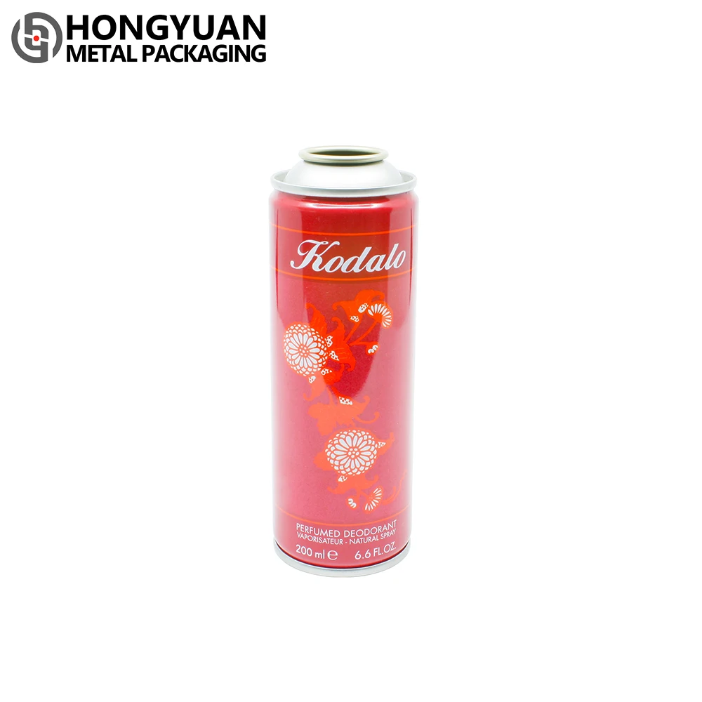 Aerosol body spray cans aerosol tin cans 200ml with diameter 52mm