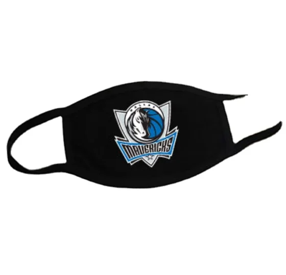Face Cover Filters NBA Team Printed Screen printing Black with NBA basketball team Logo NBA Basketball Sports face cover