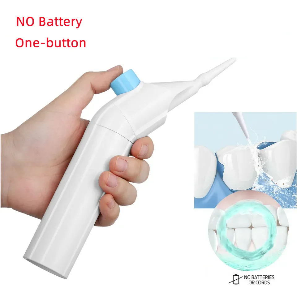 Home Use Mini Portable  Travel  Plastic Oral  Dental Irrigators Teeth Cleaning Manual  Water Flosser