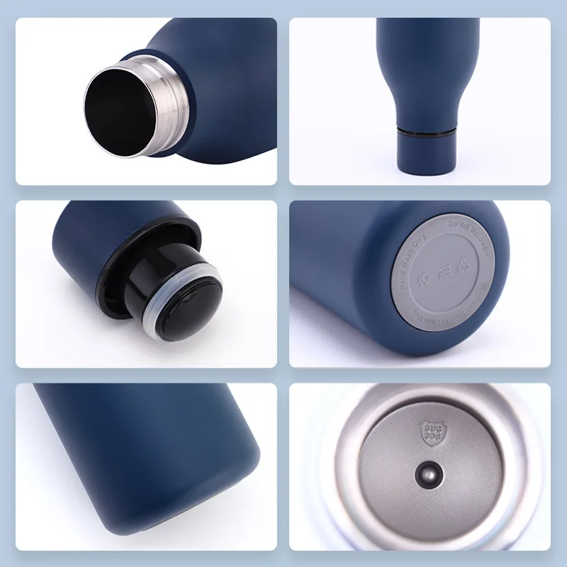 Hot Sale Cola Shaped Sports Water Bottle Vacuum Double Wall Stainless Steel Bowling Water Bottle