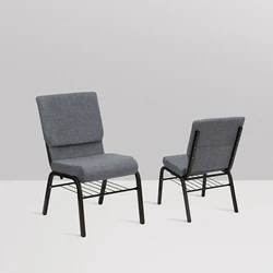 Wholesale Stacking Customize Logo Bookshelf Interlock Church Chair For Auditorium