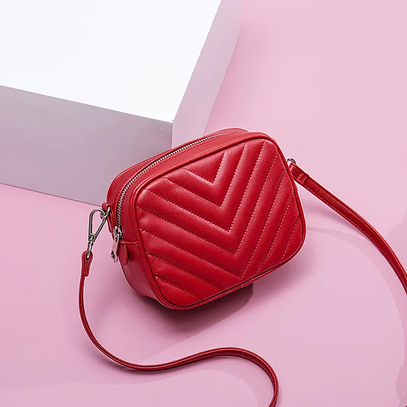 New product zipper camera shape square soft PU flap small crossbody bag with straps