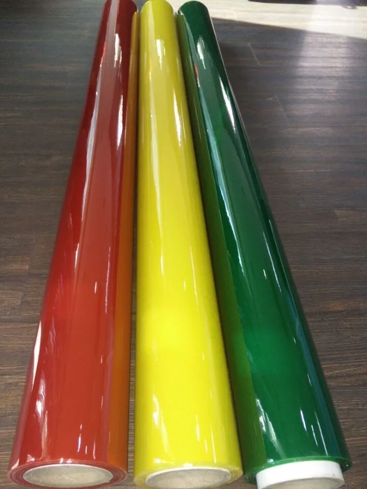 XIONGXING Super Clear PVC Film Colored soft Packaging Film Glossy Surface Moisture Proof Flexible