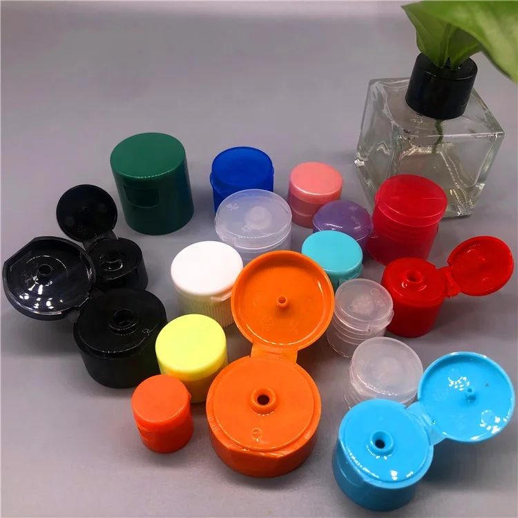 28mm plastic flap screw thread plastic cap disinfection bottle cap extrusion bottle cap with plastic bottle
