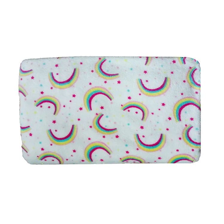 2021 Double Soft Cozy 230gsm Printed Polyester Coral Fleece Blanket Fabric