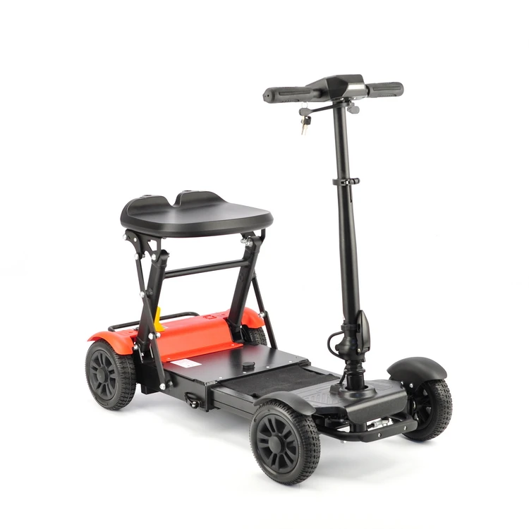 New Arrival Elastic Foldable Lightweight Mobility Scooter 4 Wheel Electric for Elders