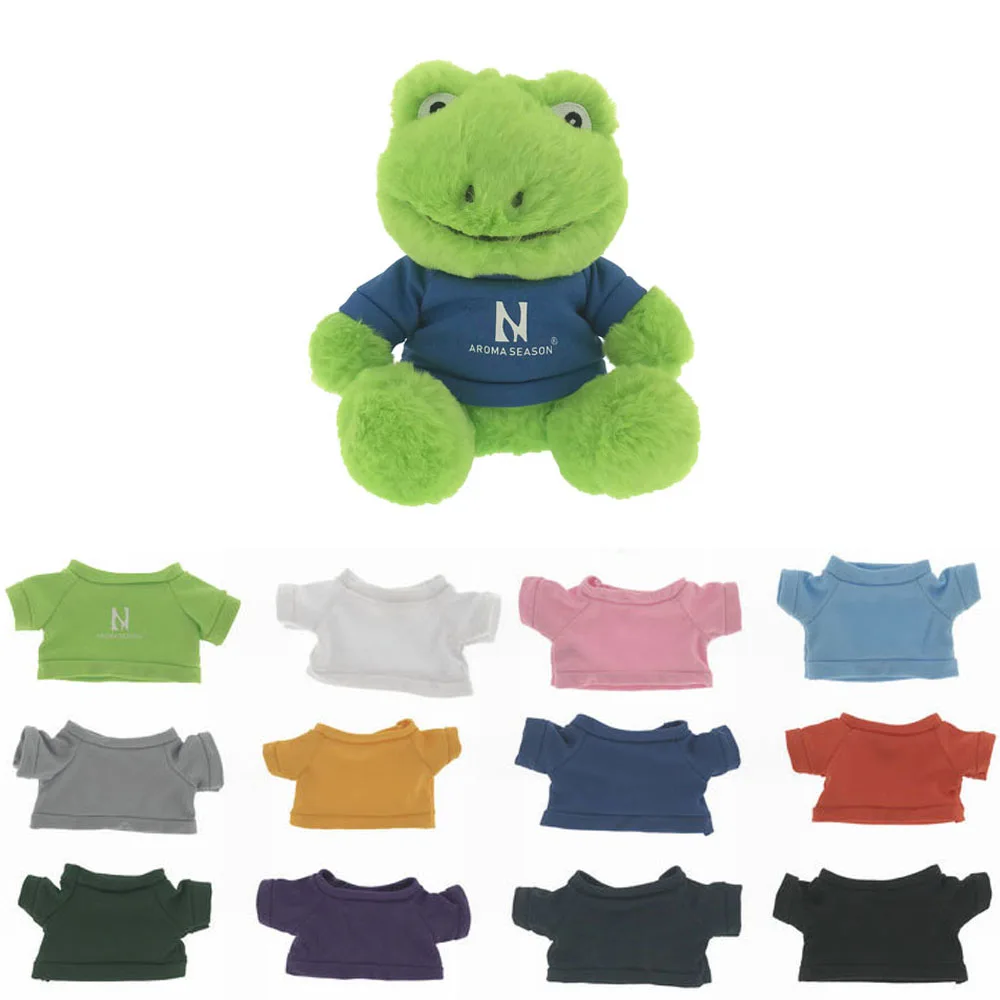 2021 Most popular  products soft green frog plush stuffed toy with new big embroidery eyes doll