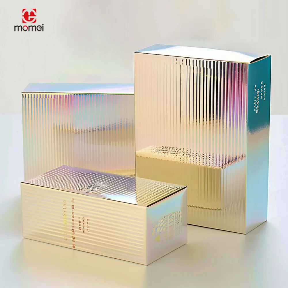 Gold Foil Paper Box Large Capacity Beauty Paper Box Packaging