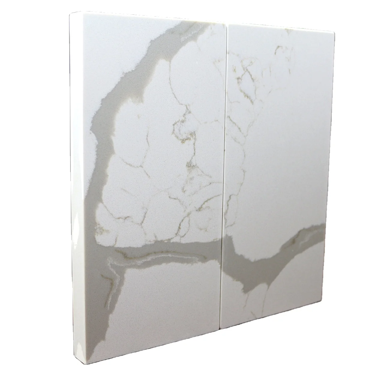 Factory Customized Artificial Quartz Calacatta Engineered Quartz Countertops