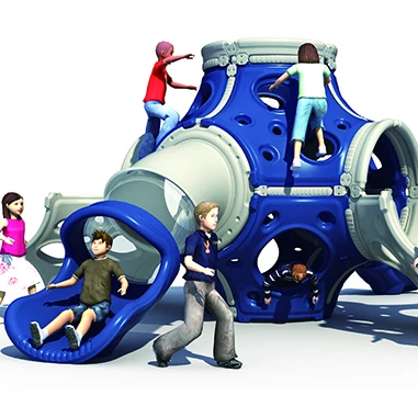 2020 Functional plastic outdoor climbing with slide play games for children