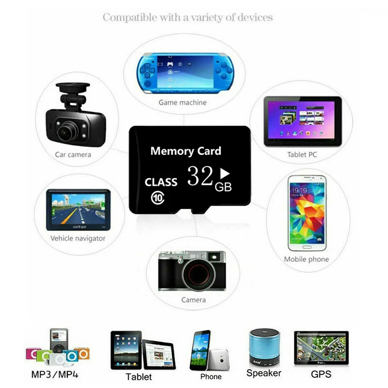 TF Cards for Cell Phones/ DASH Cameras Mini SD Card 8GB 16GB 32GB 64GB 128GB 256GB 512GB Memory Card