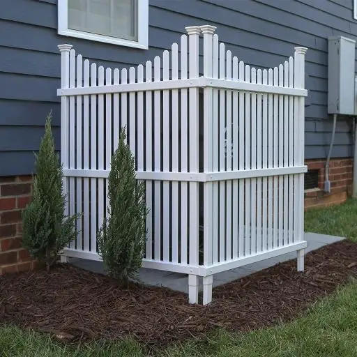 Pvc Vinyl Home Plastic Yard Fences Material Fence Panels Plastic 6X8 Garden  pvc Privacy Vinyl Corner Fence