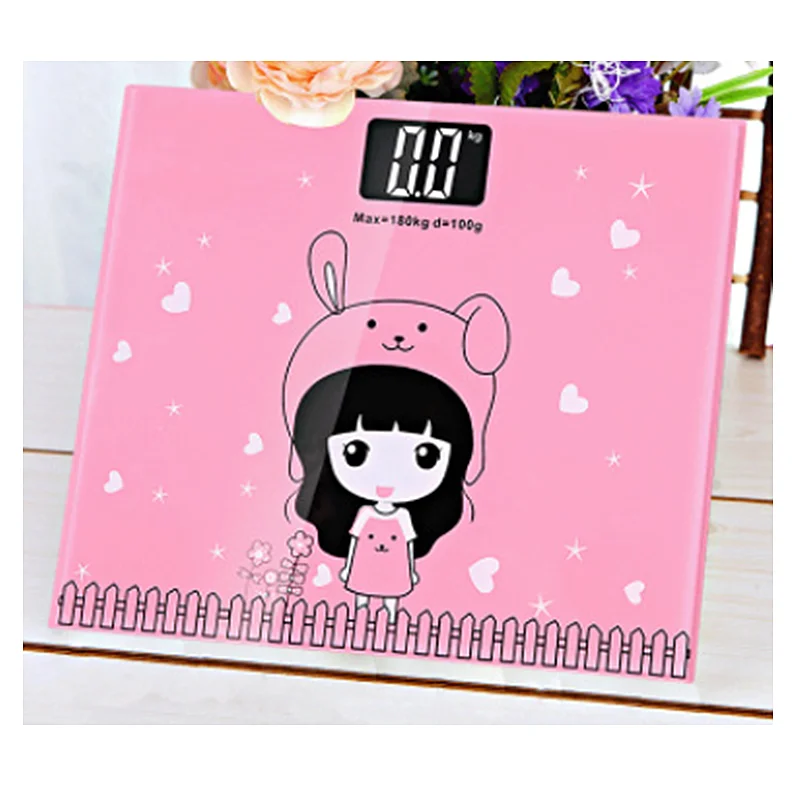 Digital Bathroom Hard Tempered Glass Personal Health Body Fat Weight Scale