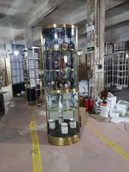 Модель настенного светильника Ggarden для комнаты, Роскошный домашний треугольный шкаф из нержавеющей стали, современный простой угловой винный шкаф для гостиной