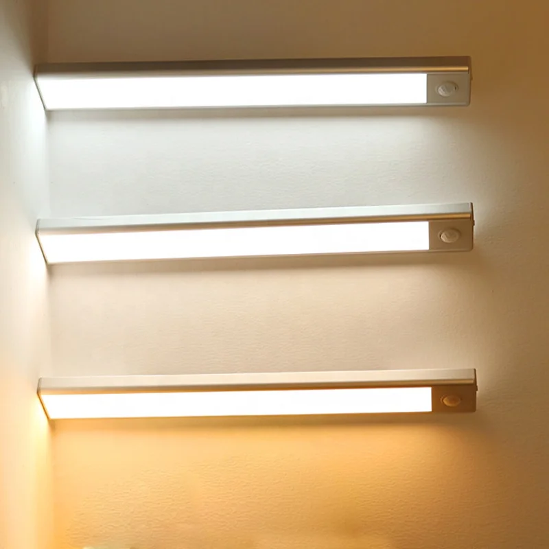 Room Usage And White Color Motion Sensor Led Closet Light 20 Led Under Cabinet PIR Led Lighting