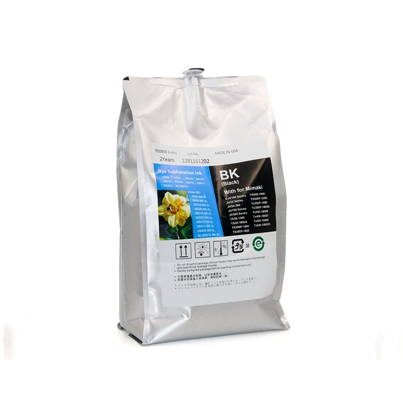 Ocbestjet 2L Sublimation Dye Ink Bag For Mimaki SB53 SB54 SB210 SB300 SB310 SB320 SB410 SB411 SB420 MLSB510 SB610