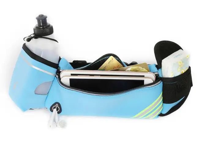 Waterproof neoprene outdoor traveling sport walking mini waist belt phone bag water bottle fanny pack