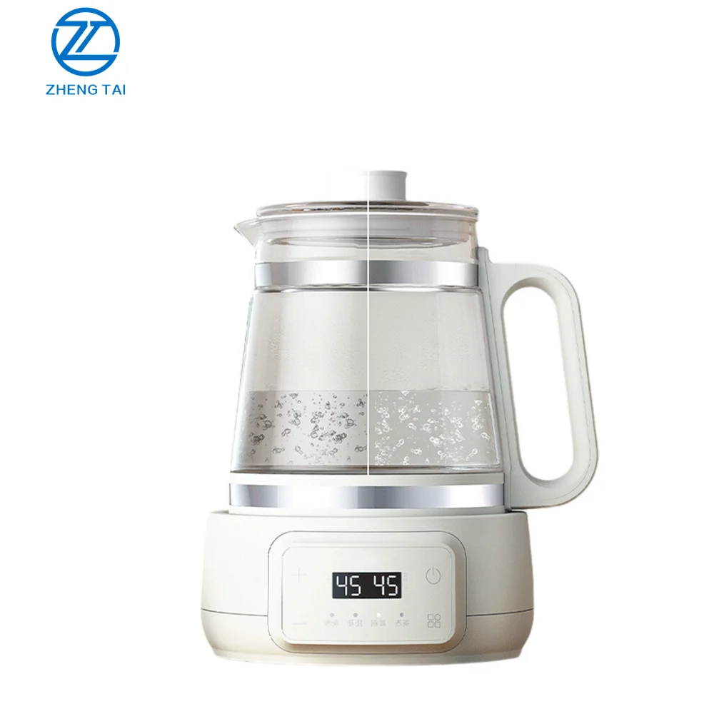 Heat resistant glass electric kettle 1.5L. Customized multifunctional constant temperature set