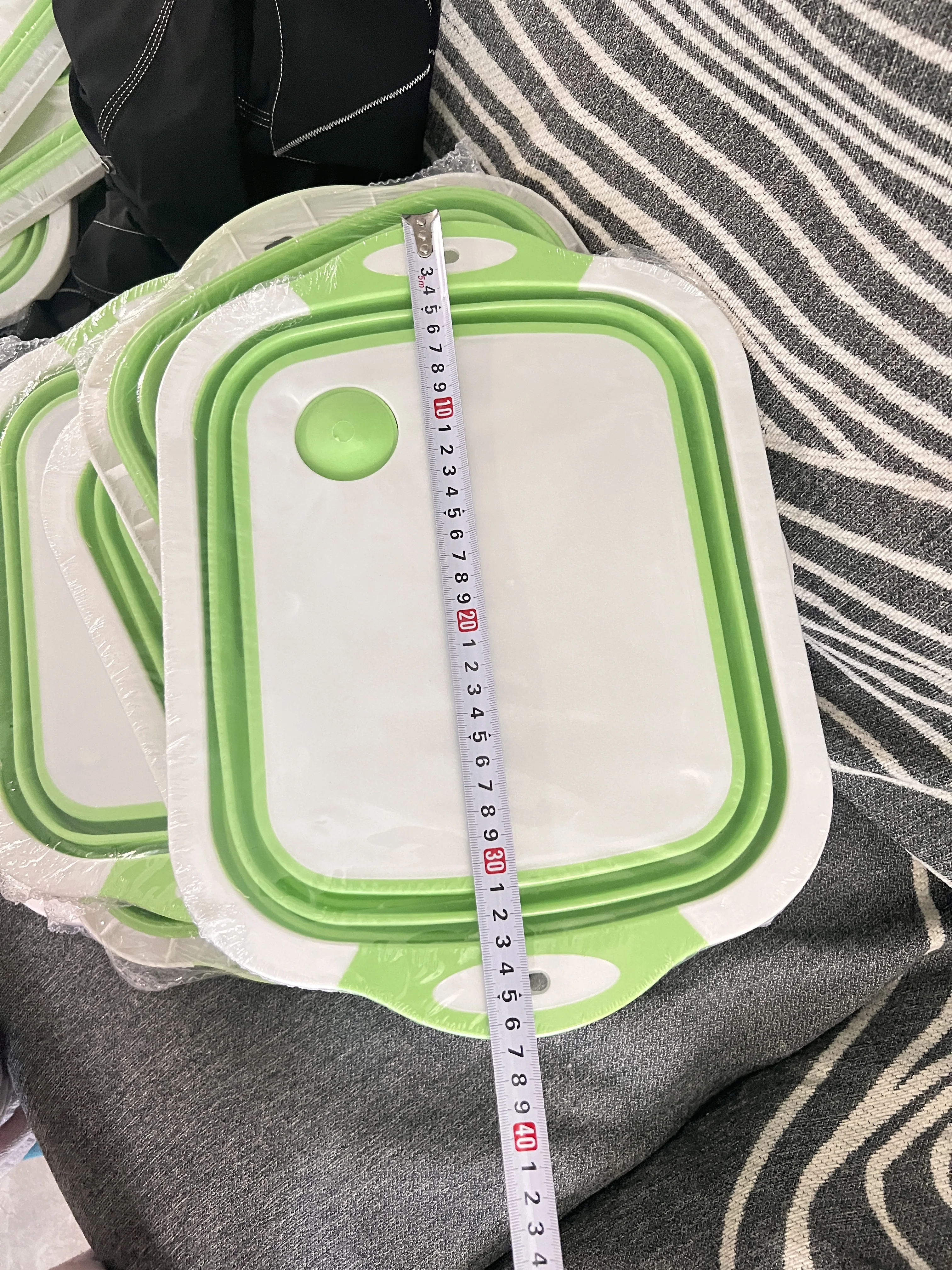 3 in 1 Folding Cutting Board Travel Foldable Cutting Board And Vegetable Draining Basket Collapsible Chopping Board