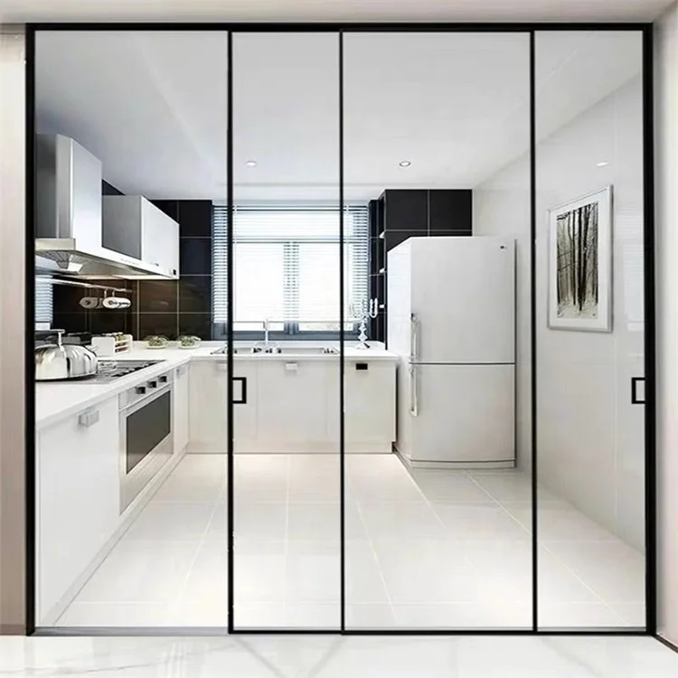 Manual soundproof automatic hdsafe european multi patio lift and crittal glass system aluminium design double slide screen door