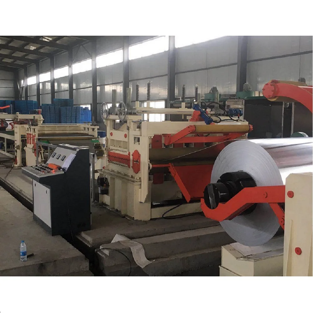 High speed decoiler and cutting line of coil steel machine cutter cnc cut to length line