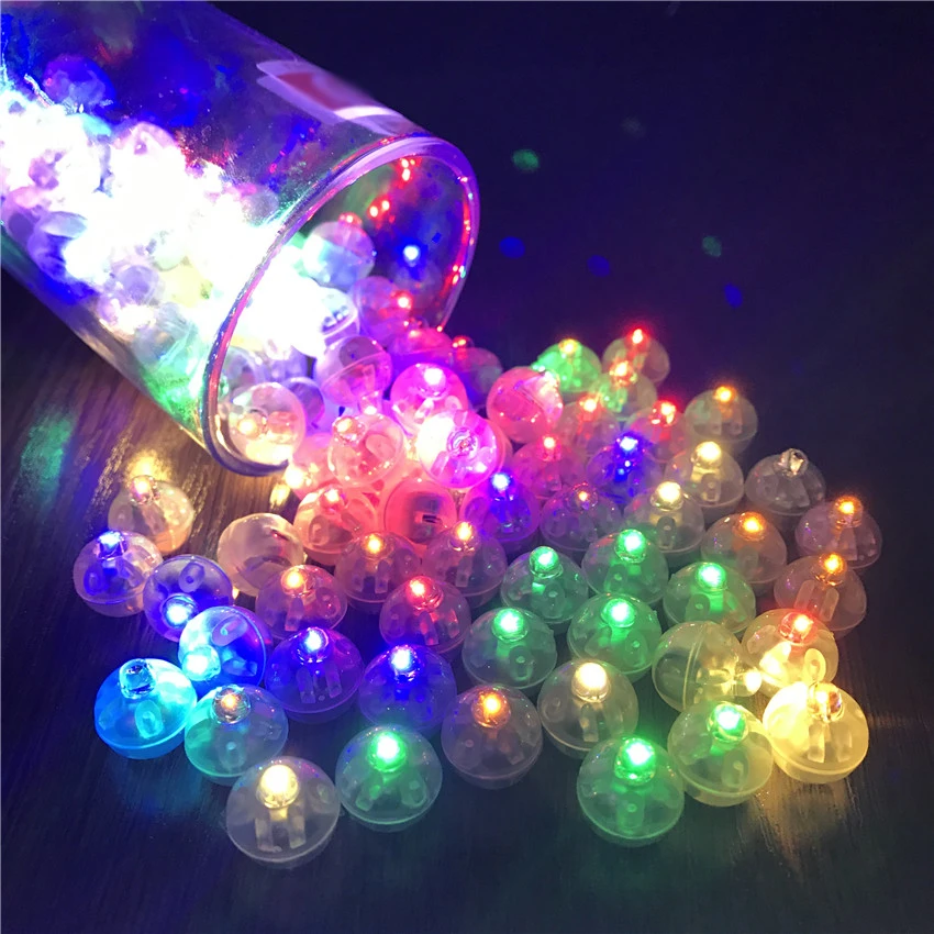 Led Light Balloon for Decoration Lot for 10 Units, Luminous Flash Lantern Bar Lamps, ideal for Birthday Party and Christmas
