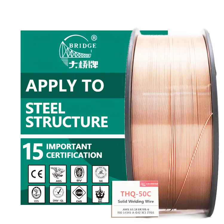Tianjin Bridge Brand solid mig welding wire aws er70s-6 sg3 soldering copper coated welding mig wire
