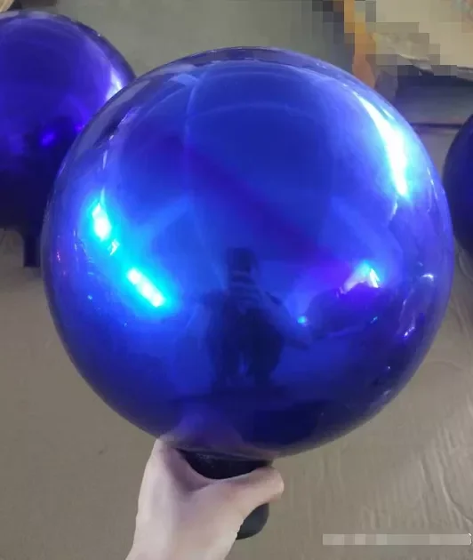 Blue Mirrored Surface 10 inch for Yard Glass Ornament Garden Gazing Globe Ball