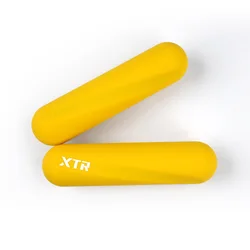 New Design Rubber Dumbbells for Free Weights Strength Training Non-slip Yoga Gym Dumbbell Set with Silicone