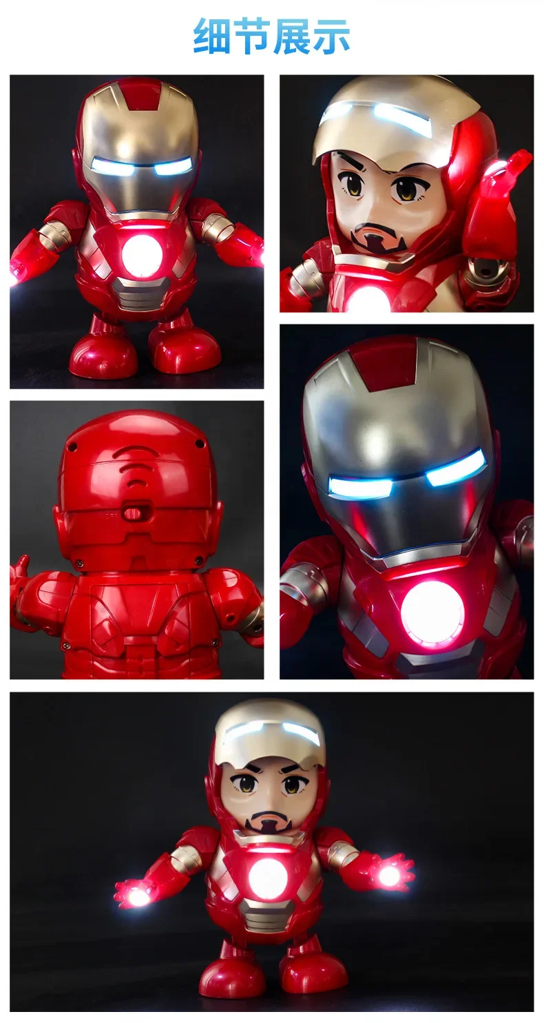 Wholesale funny electric walking light music robots car plastic dancing baby toy