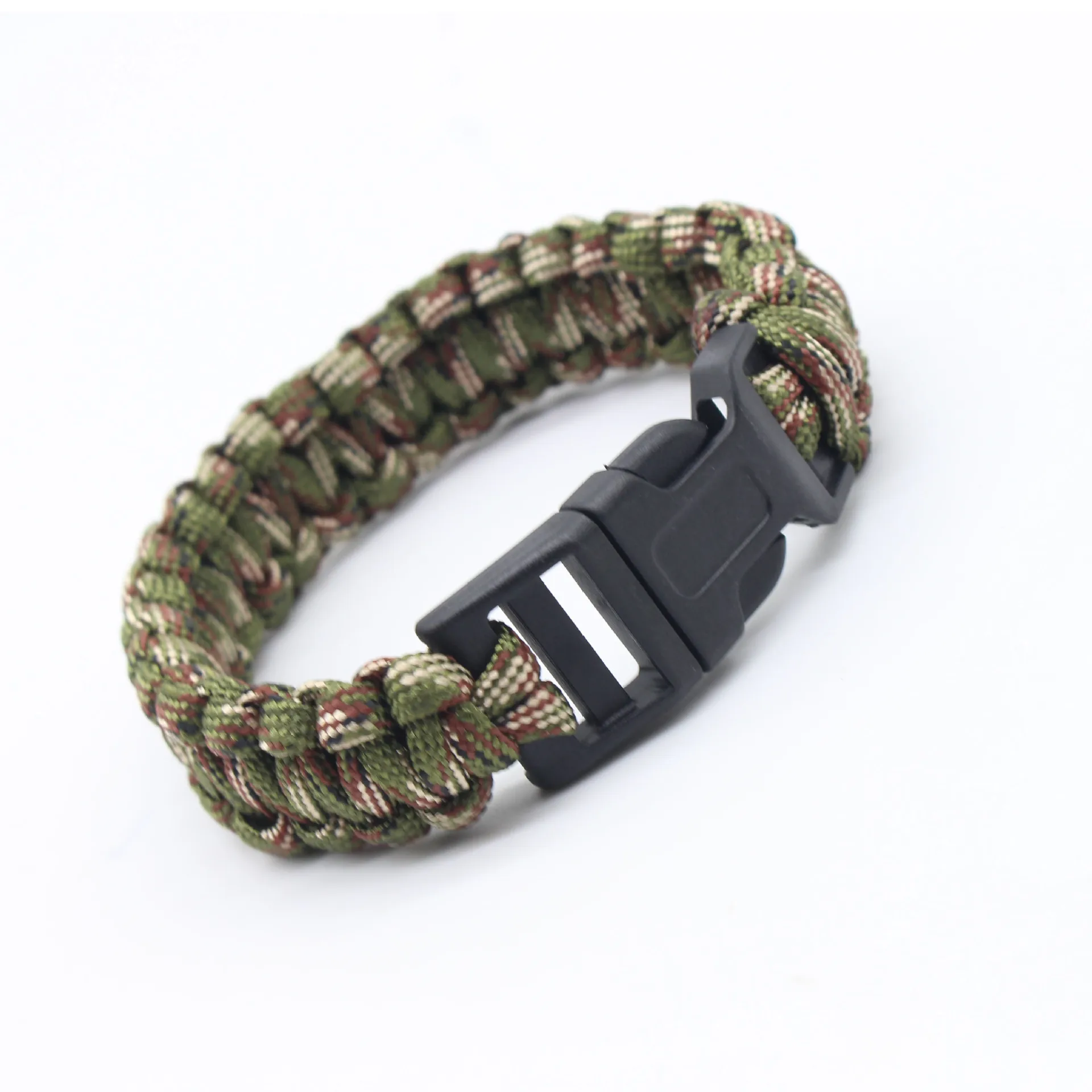 2024 Custom Paracord Bracelet Outdoor Polyester Braided Rope Seven-Core Emergency Camping Survival Bracelet
