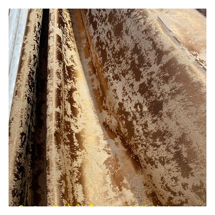 Luxury Cheap High Density Jacquard Blackout Curtain Fabric Home Decoration for Living Room