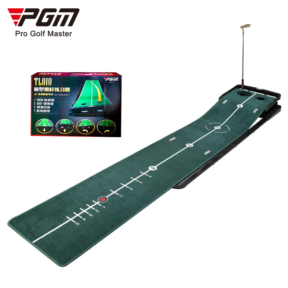PGM Wholesale Adjustable Hole And Slope Track Nap Golf Putting Mat