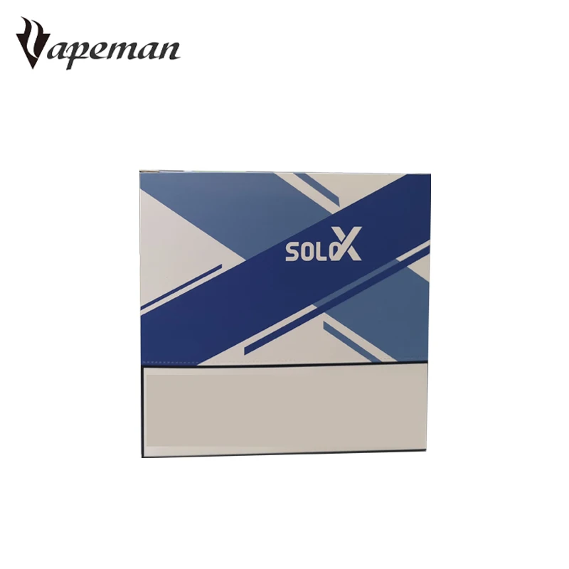  Упаковка электронной сигареты от производителя одноразовый вейп pod Vapeman Solo X набор для вейпа коробка печати логотипа на