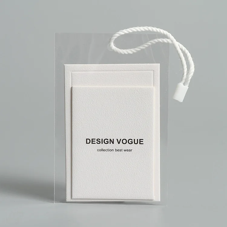 Wholesale high quality biodegradable eco friendly recycled cardboard hang tages clothing factory maker custom tags