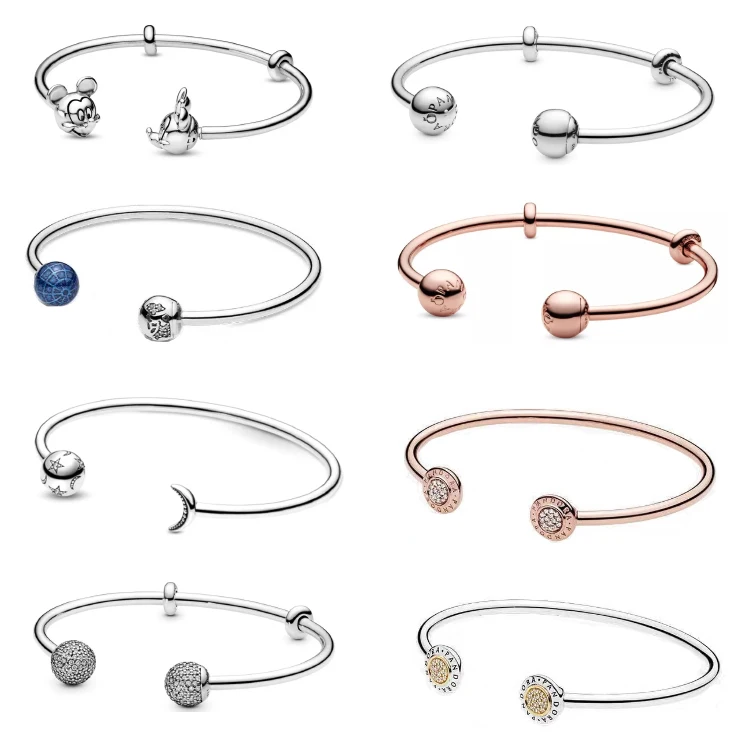 2021 Pandorae new ladies bracelet personality animal cute DIY Mickey Minnie bracelet