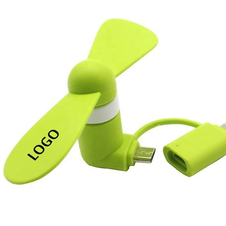 High quality portable Mini 2 In 1 mobile phone fan USB fan Smartphone for iPhone 14pro max Android handheld cooling fan