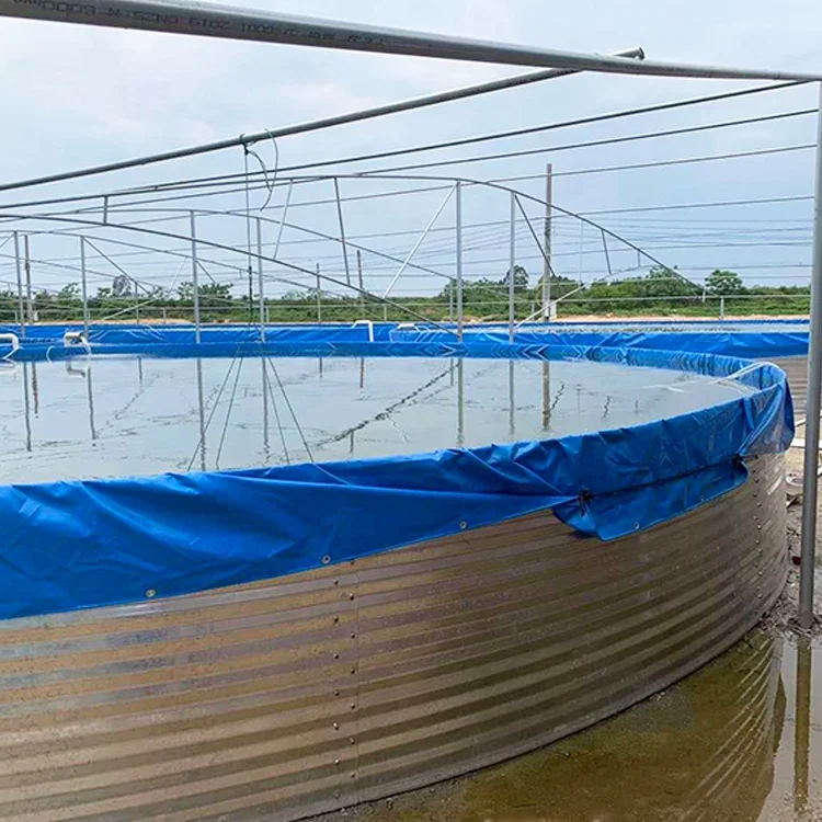  Прямая продажа с фабрики водонепроницаемый изготавливаемый по индивидуальному заказу синий biofloc брезент резервуар для рыбоводного водоема 4000L плавательный бассейн спа