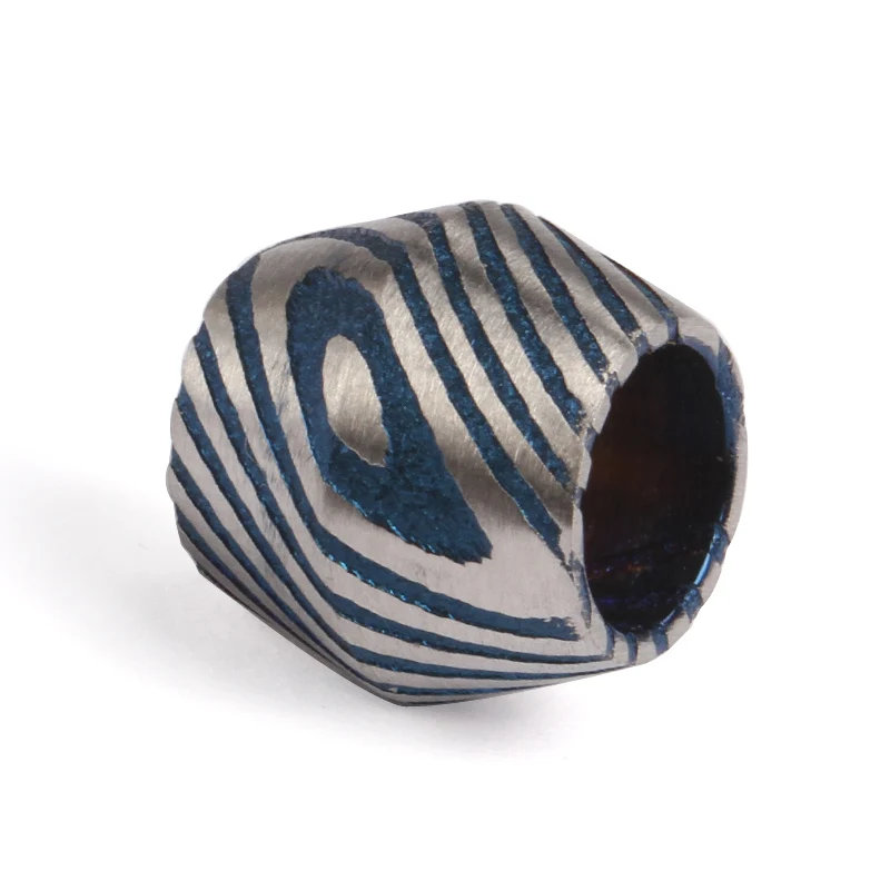 Jewelry Men Damascus Beads For bracelet or necklace Decoration Loose Bead