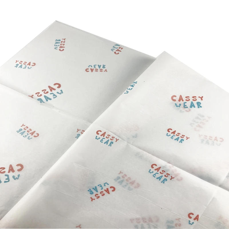 
20 gsm 18*20 Bulk Subscribed Crafts Tissue Paper Wrap with Company Name and Logo 