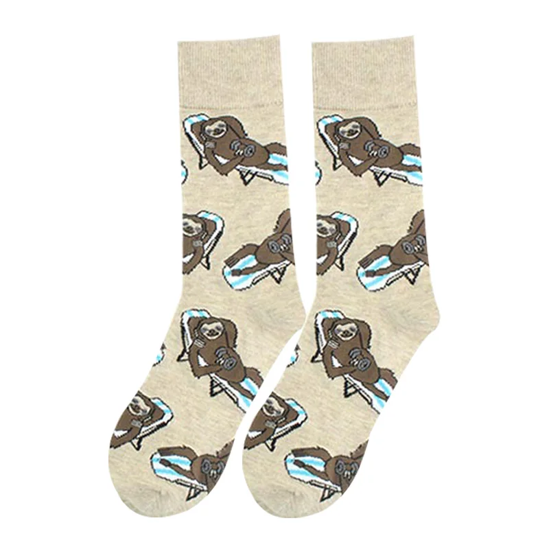 Wholesale professional Casual Funny patterned cartoon animal dog printed socks for women
