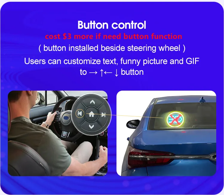 advertisment led display with car