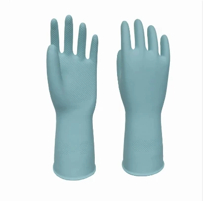 2024 New Latex household dishwashing gloves Clean non-slip thick rubber gloves for contact with food rubber gloves
