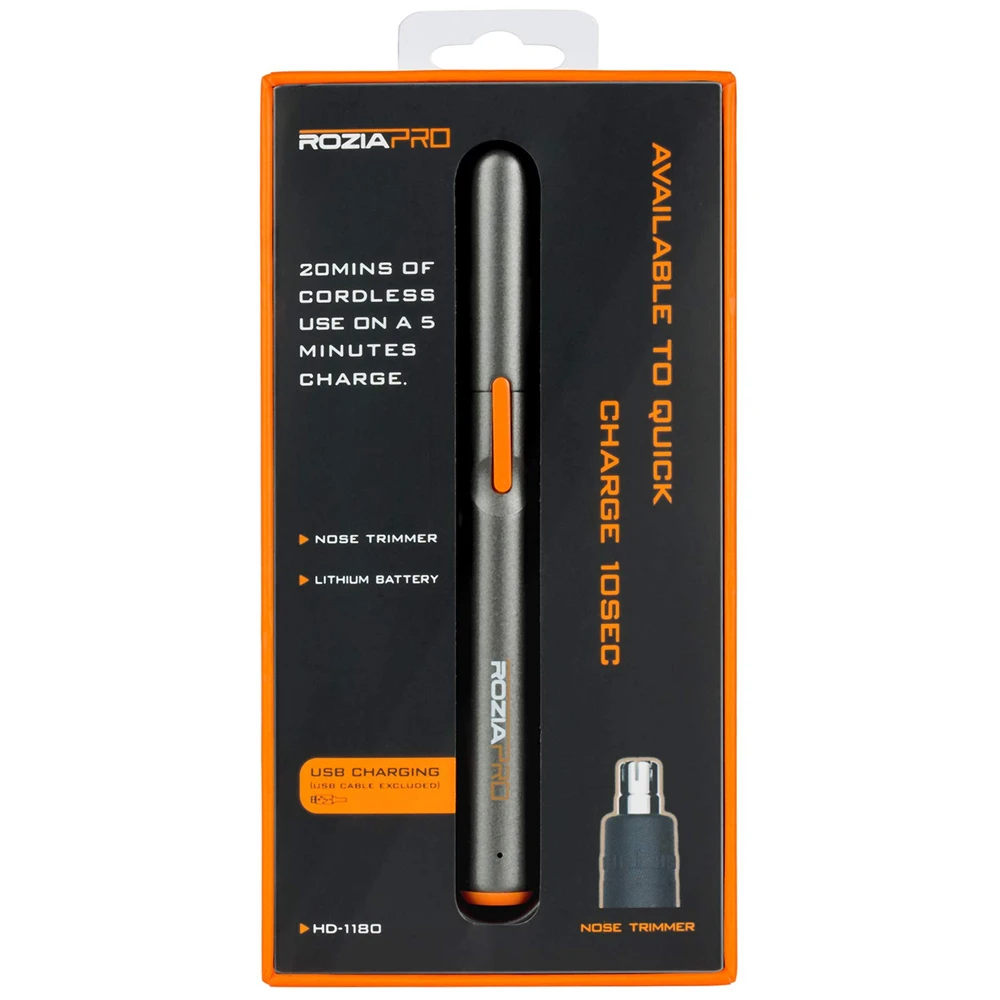Многофункциональный Аккумуляторный триммер для ушей и носа, из нержавеющей стали